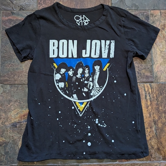evereve CHASER bon jovi retro style band tee S - Picture 4 of 7